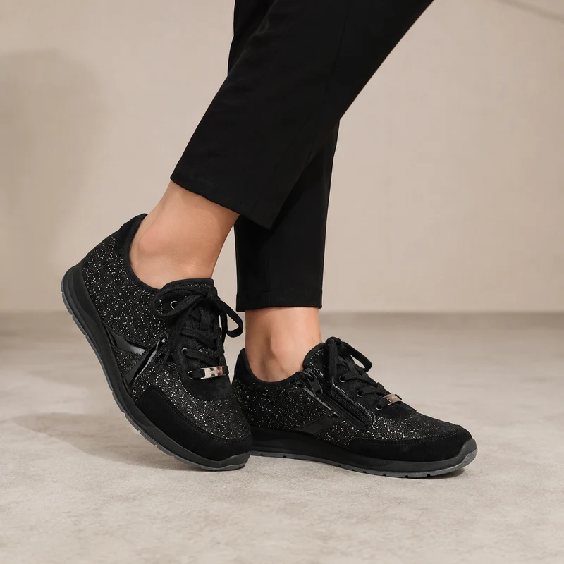 Chaussure à lacets Femme Kioto Noir