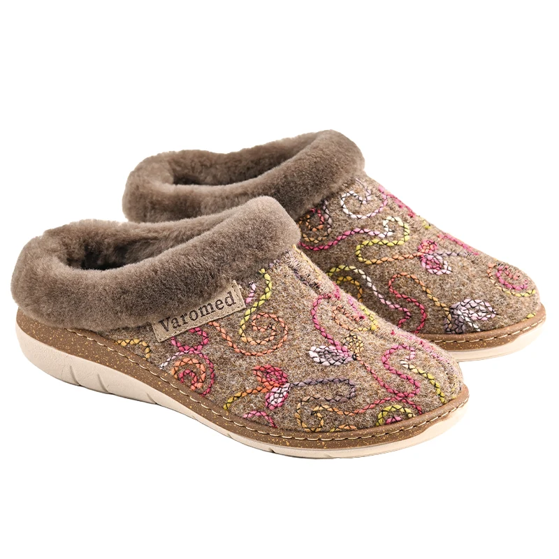 Chausson Femme Lotta Brun