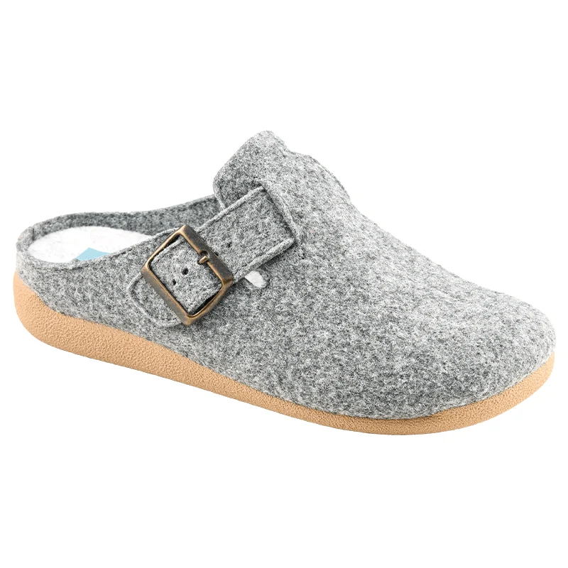 Chausson Femme Adalie Gris clair