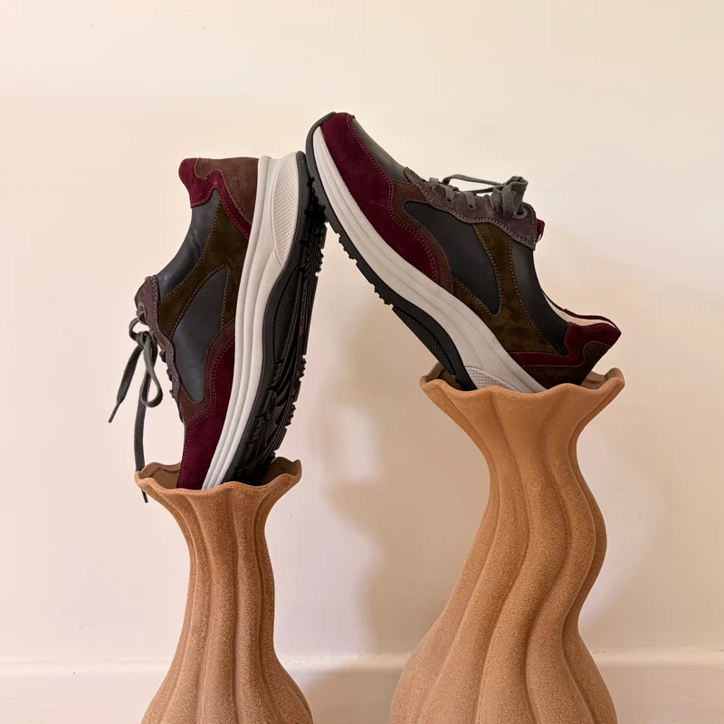 Chaussure à lacets Femme Fly Aubergine Multicolore