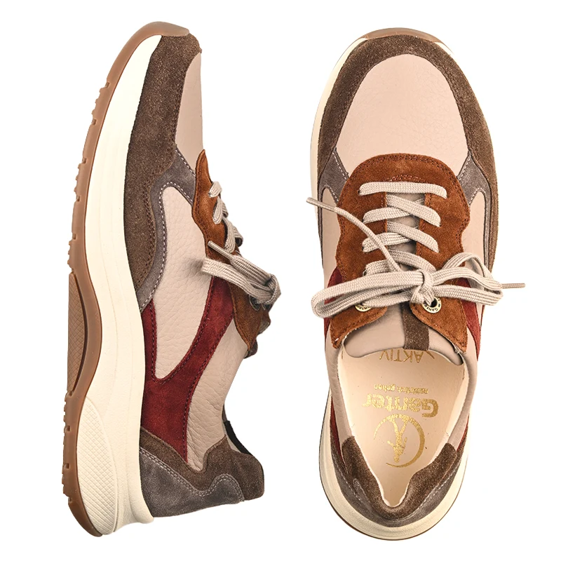 Chaussure à lacets Femme Fly Taupe Multicolore
