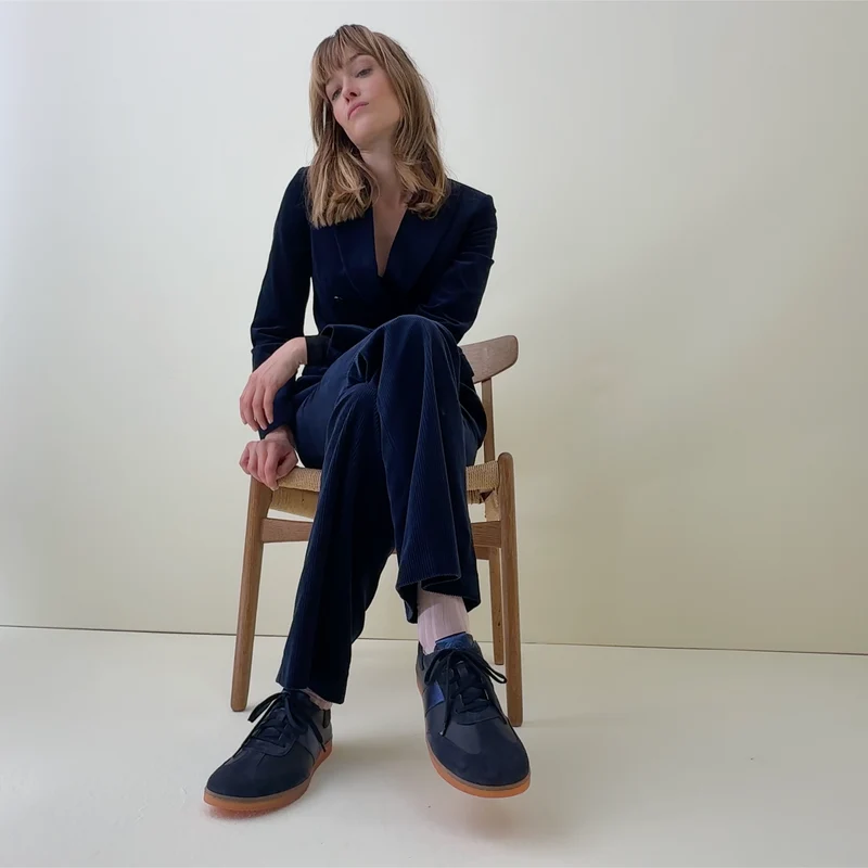 Basket Femme Elody Bleu fonce