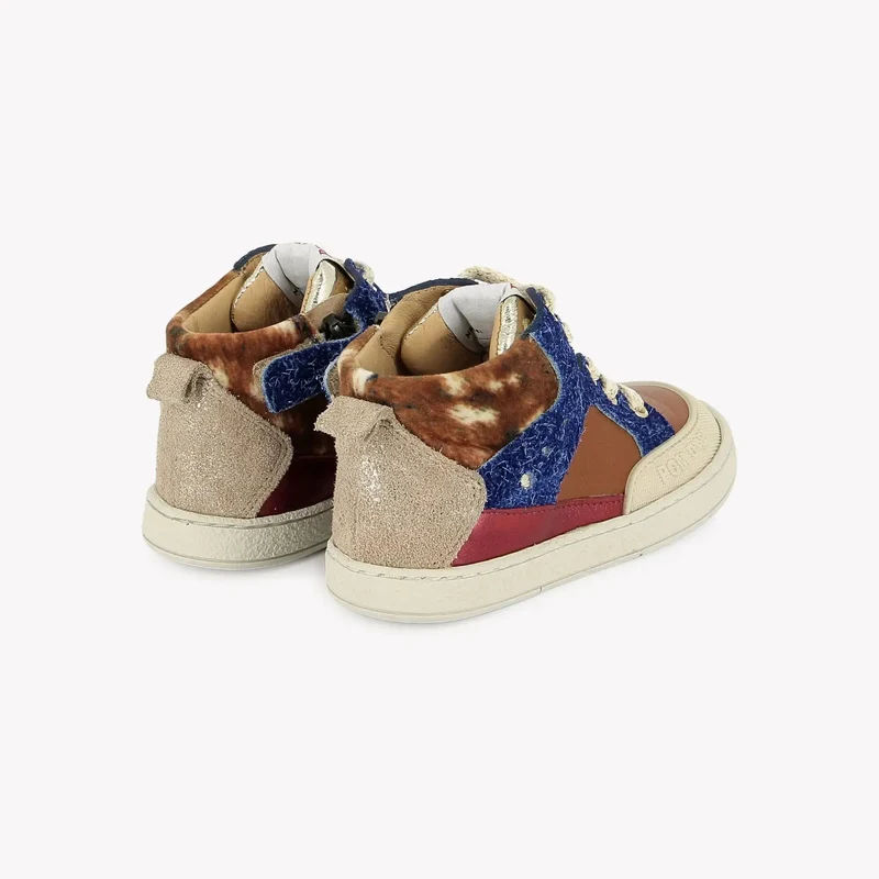 MOUSSE BUMP - NAPPA-HAIRY - BLEU ELECTRIC-LEO PU