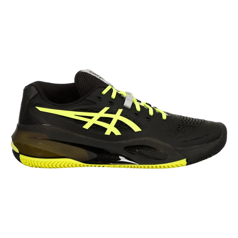 Gel-Resolution X Chaussure terre battue Hommes - noir, jaunes fluo