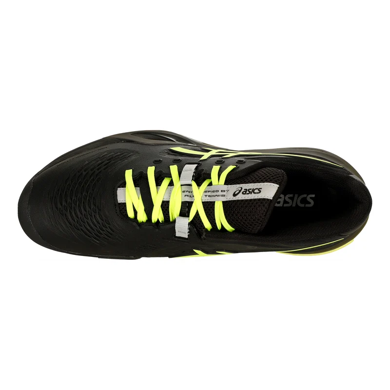 Gel-Resolution X Chaussure terre battue Hommes - noir, jaunes fluo