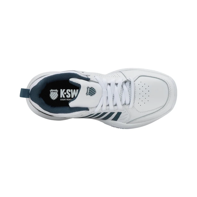 Court Express 2 Chaussure moquette Enfants - blanc, bleu petrol