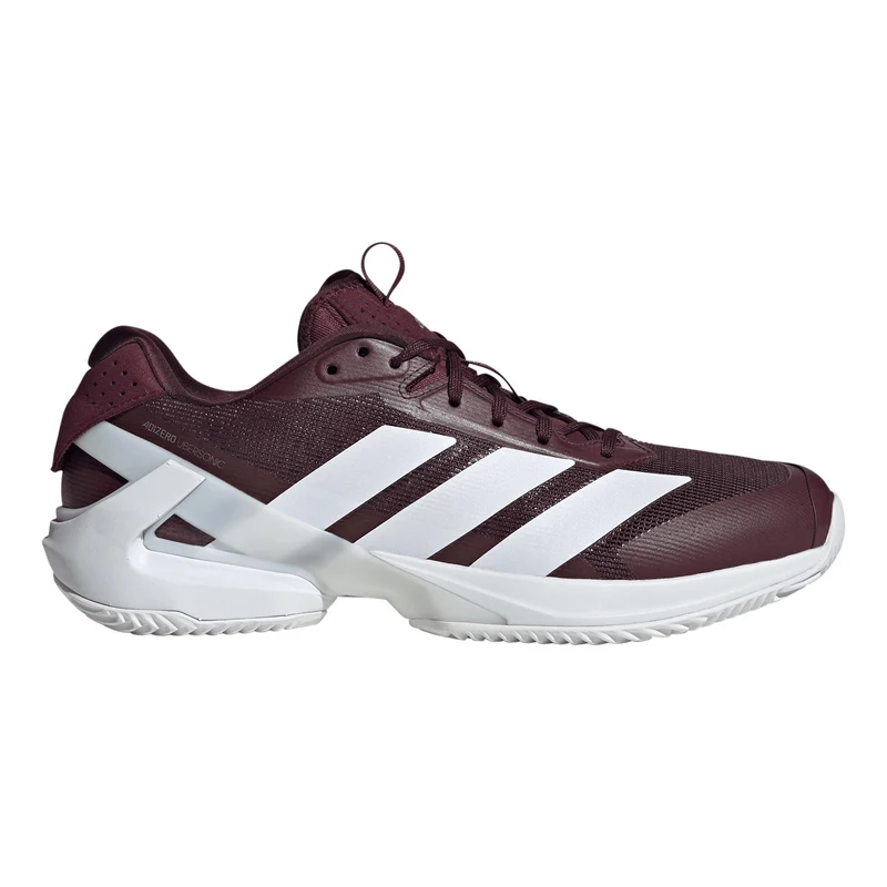 adizero Ubersonic 5 Chaussure terre battue Hommes - rouge vin, argent