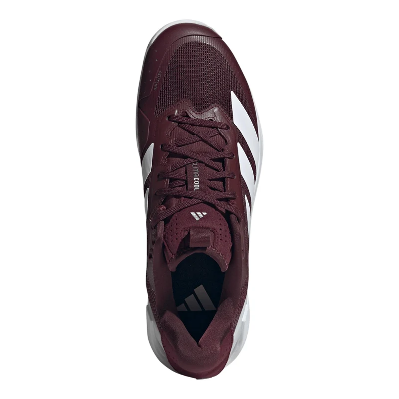 adizero Ubersonic 5 Chaussure terre battue Hommes - rouge vin, argent