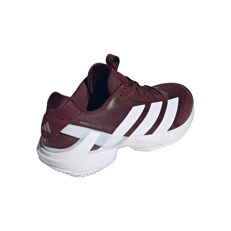 adizero Ubersonic 5 Chaussure terre battue Hommes - rouge vin, argent