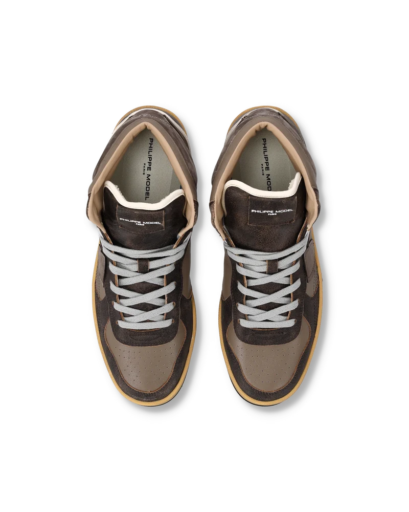 Sneakers Pgal High Men, Brown