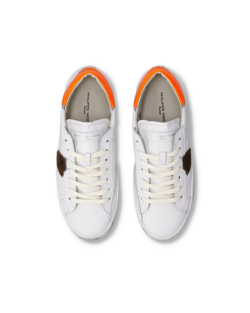 Sneakers Prsx Junior, White Neon Orange