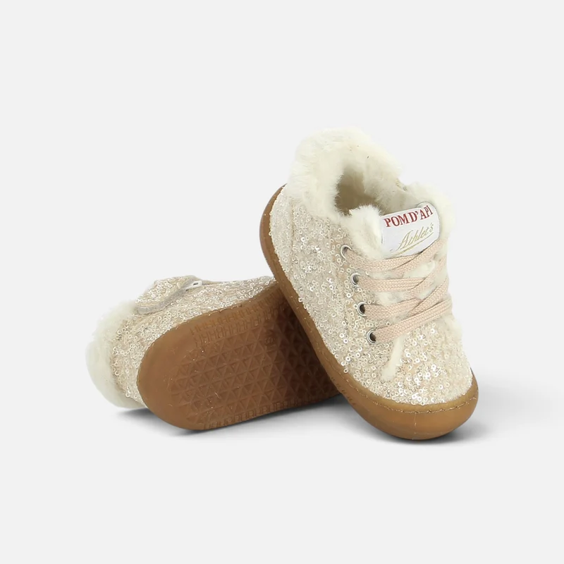 YAKA WALK FUR - SEQUIN - CREMA