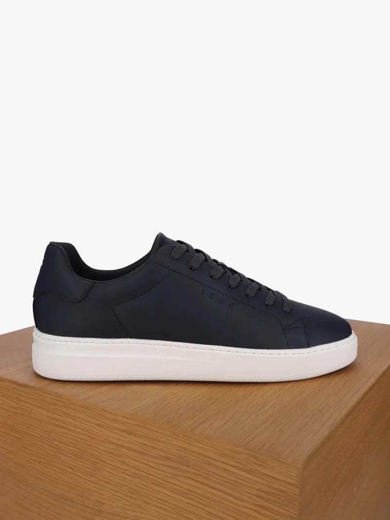 Baskets en cuir noir