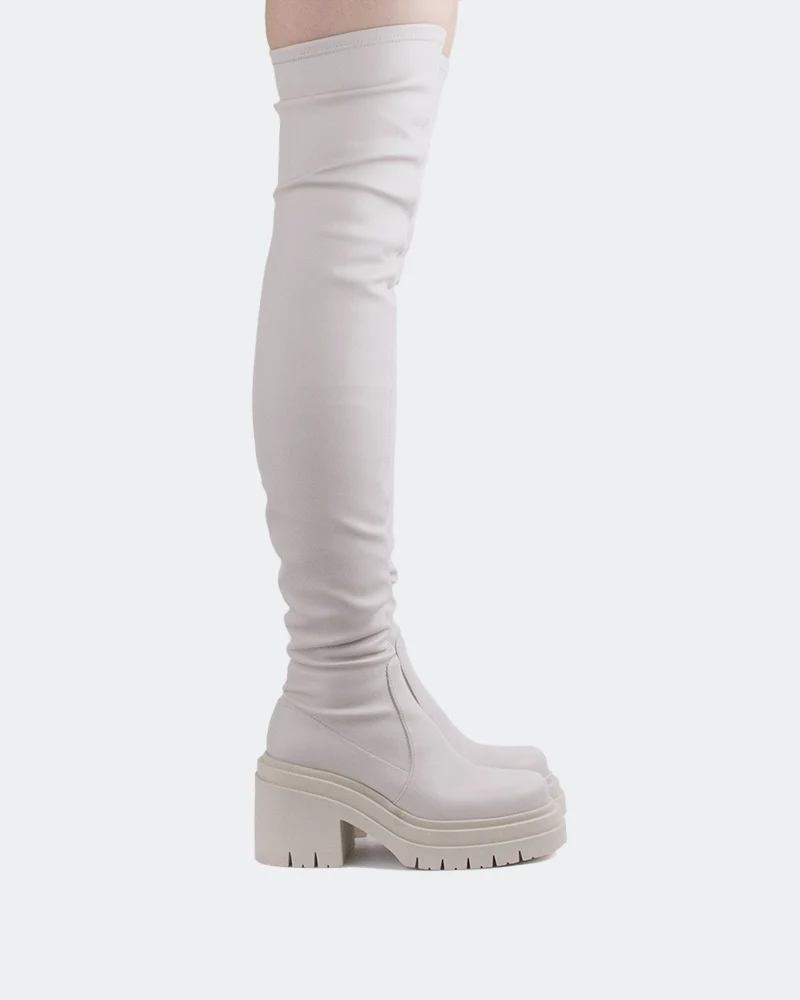 Mitcham Off White Stretch