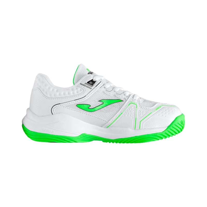 Slam Chaussures padel Enfants - blanc, vert fluo