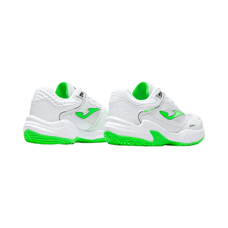 Slam Chaussures padel Enfants - blanc, vert fluo