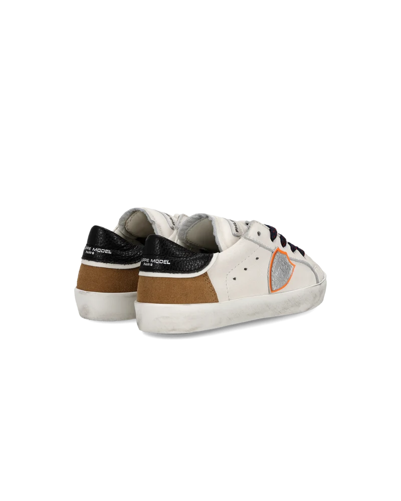 Sneaker Prsx Baby, White Cognac Black