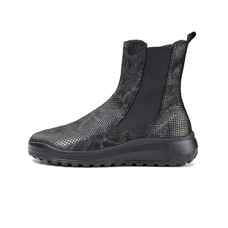 Bottine Femme Mabel Noir serpent