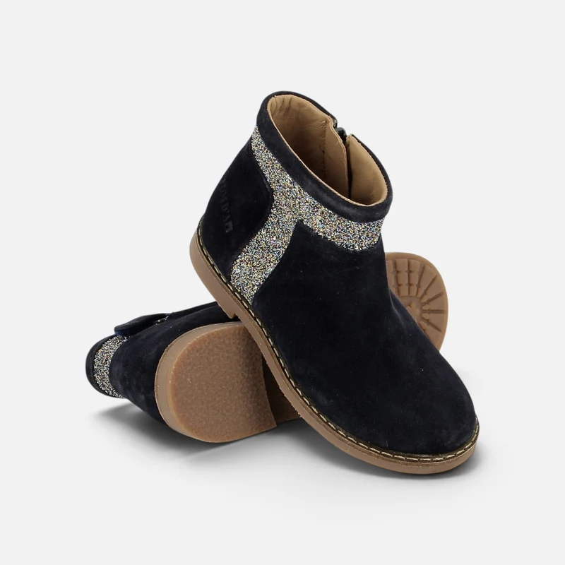 TRIP TROTT - VELOURS-GLITTER - NAVY-MULTI