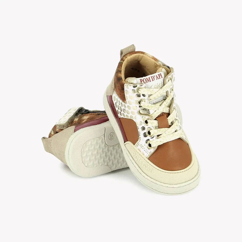 MOUSSE BUMP - NAPPA-HAIRY - OFF WHITE-LEO PURPLE