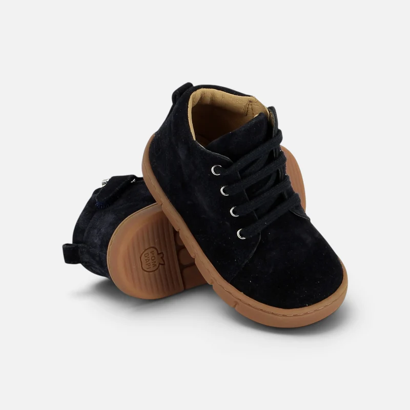 TEKO ZIP LACE - VELOURS - NAVY