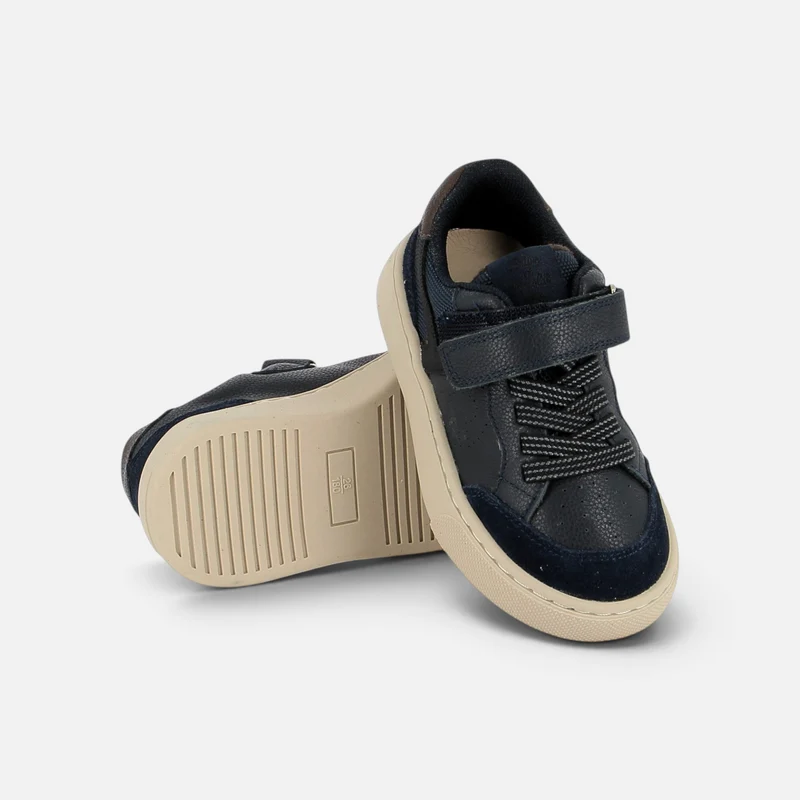 T&C 17 LACES - VELOURS-NAPPA - BLUE-CHOCOLAT