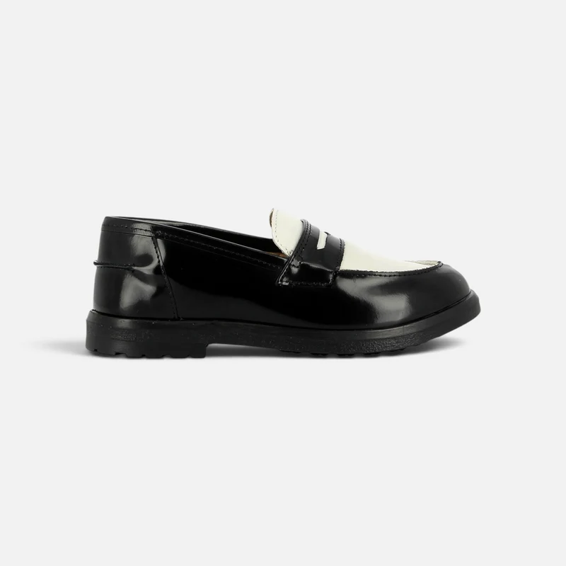 TC MOC - COLLEGE-NAPPA - NOIR-CREMA