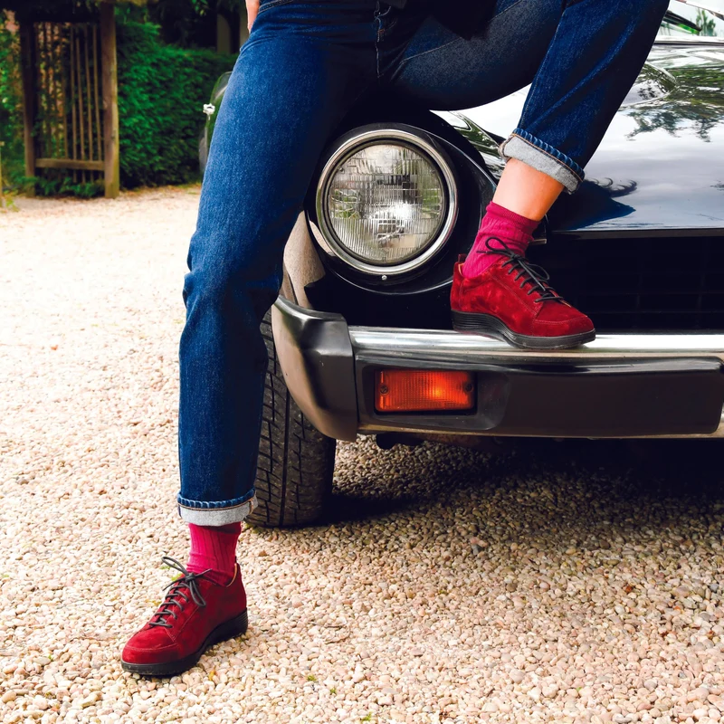 Basket Femme Klarisse Rouge