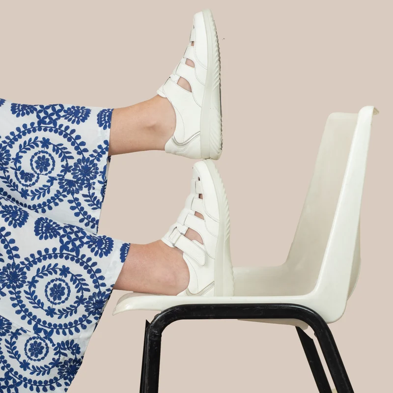Mocassin Femme Heike Blanc