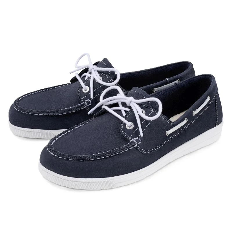 Basket Femme Luzy Bleu - Blanc