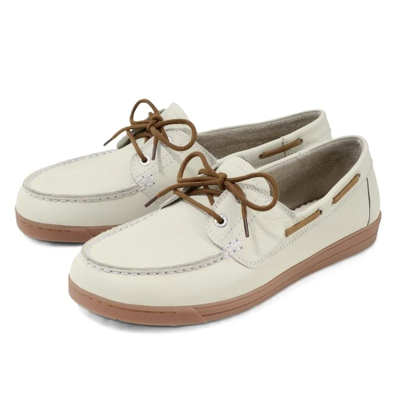 Basket Femme Luzy Blanc - Beige