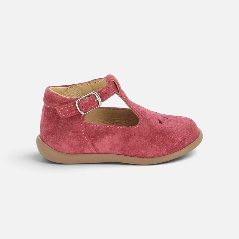 STAND-UP SALOME - VELOURS - CHERRY