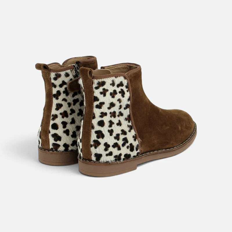 TRIP BACK - VELOURS-PONY - TABAC