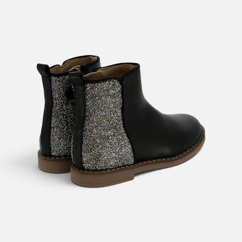 TRIP BACK - NAPPA-GLITTER - NOIR-MULTI