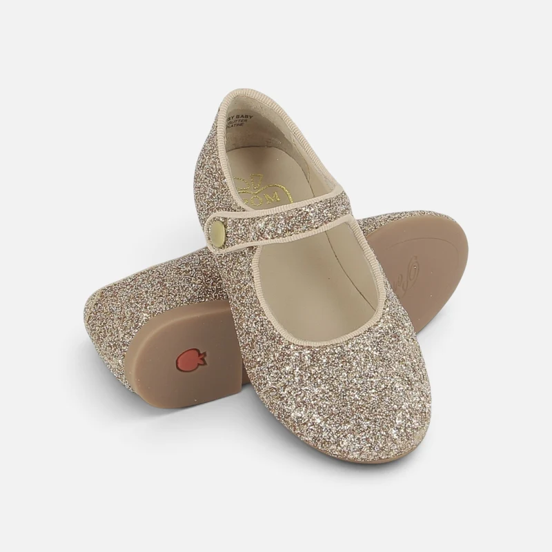 DAISY BABY - GLITTER - PLATINE