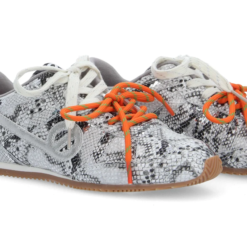EVO RUN W SNAKE KISS ARGENT - Collier orné de Cristaux Swarovski® inclus