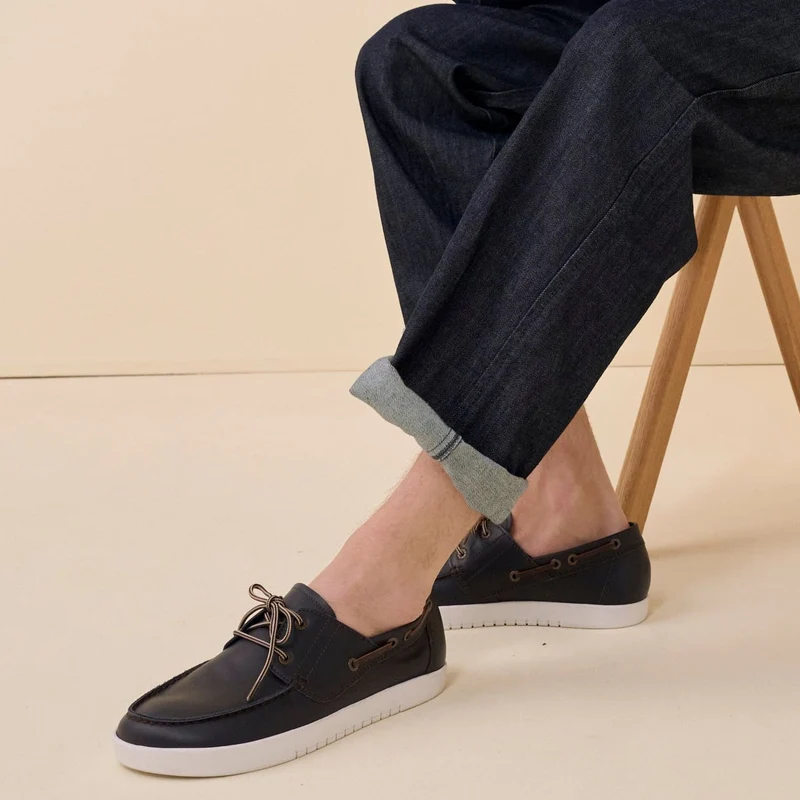 Chaussure à lacets Homme Emiliano Bleu foncé