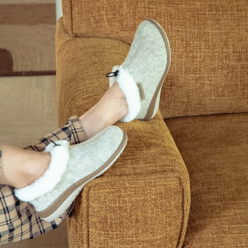 Chausson Femme Cleo Brun