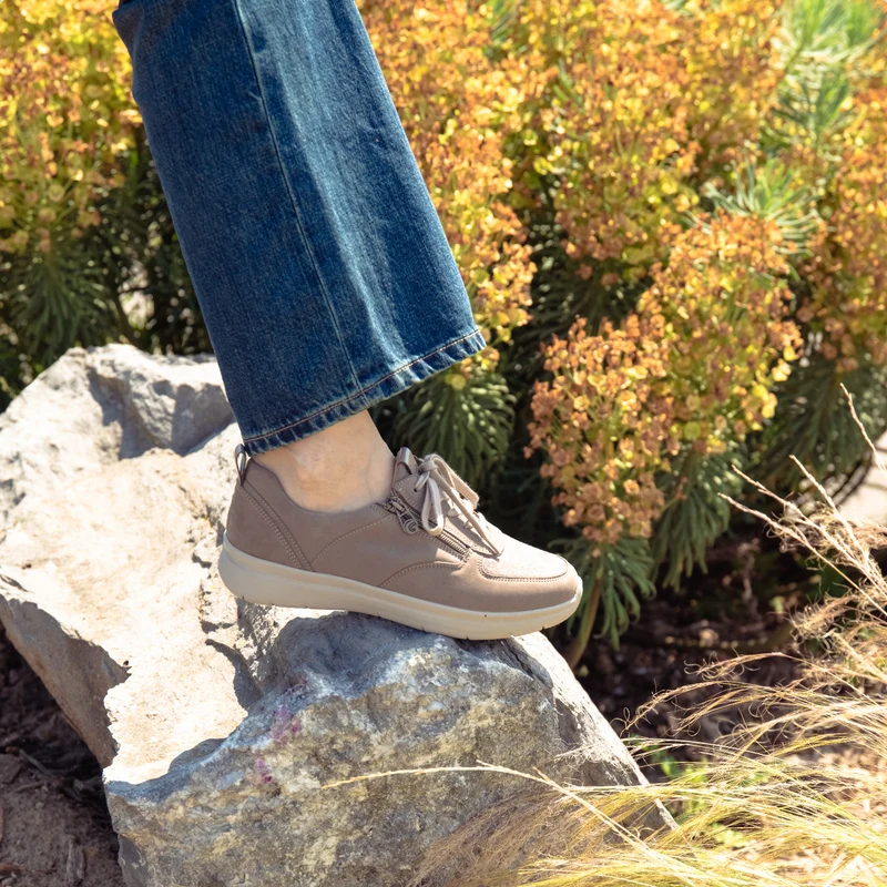 Chaussure à lacets Femme Kalys Gris clair