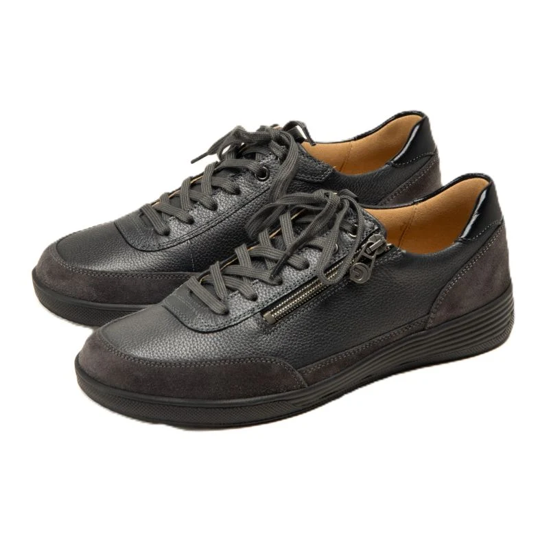 Chaussure à lacets Femme Kenza Gris foncé