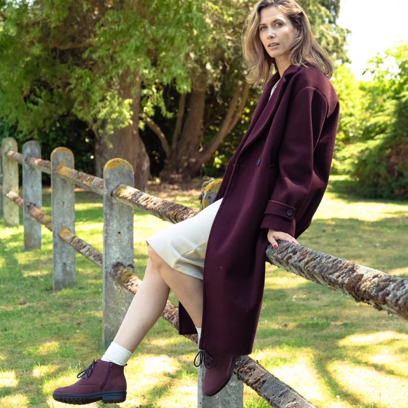 Bottine Femme Kamille Prune