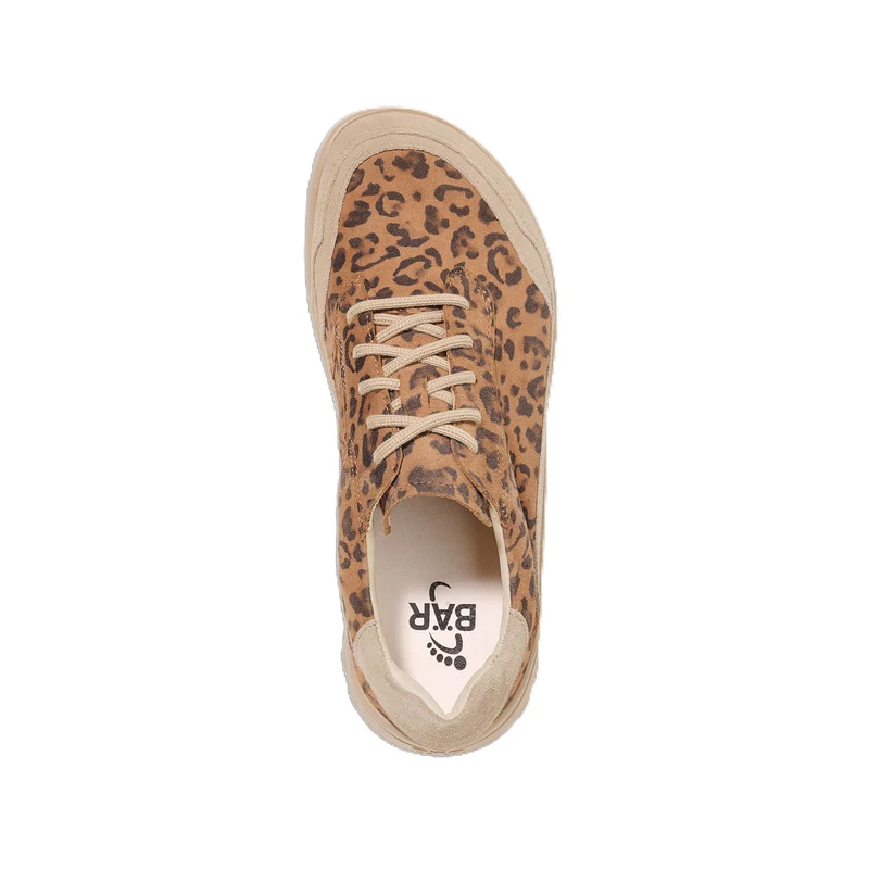 Chaussure à lacets Femme Quinn Leopard-Cognac