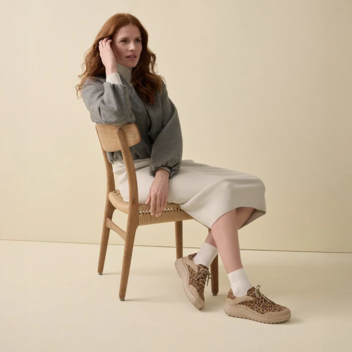Chaussure à lacets Femme Quinn Blanc-Sable