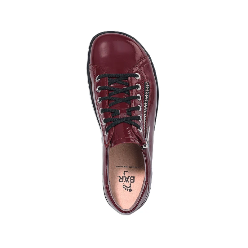 Chaussure à lacets Femme Margot Bordeaux verni