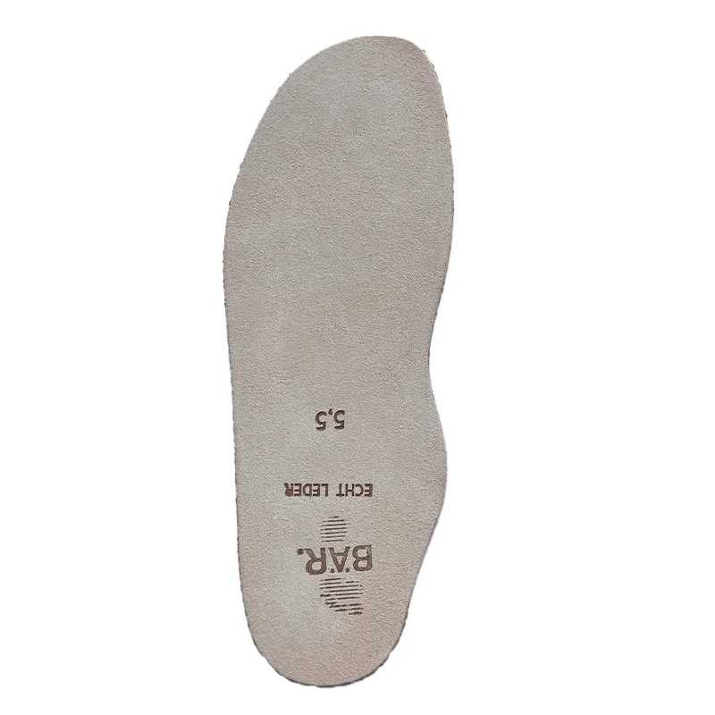 Semelles intérieures en cuir 2 mm forme normale