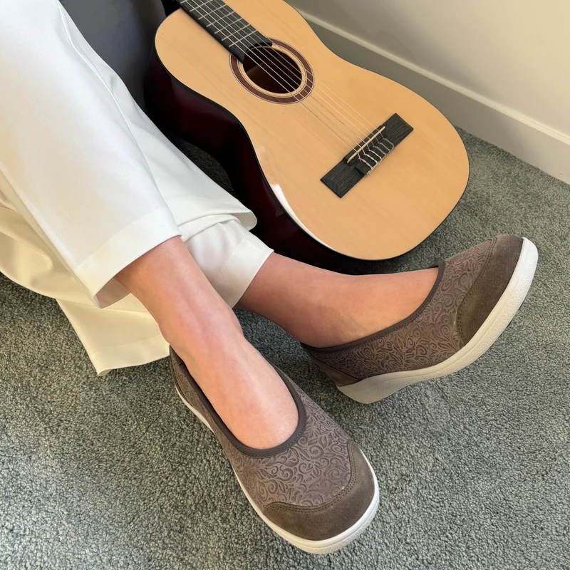 Mocassin Femme Malibu Gris foncé