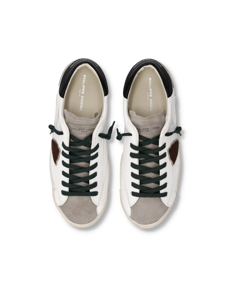 Sneakers Prsx Men, White Black Grey