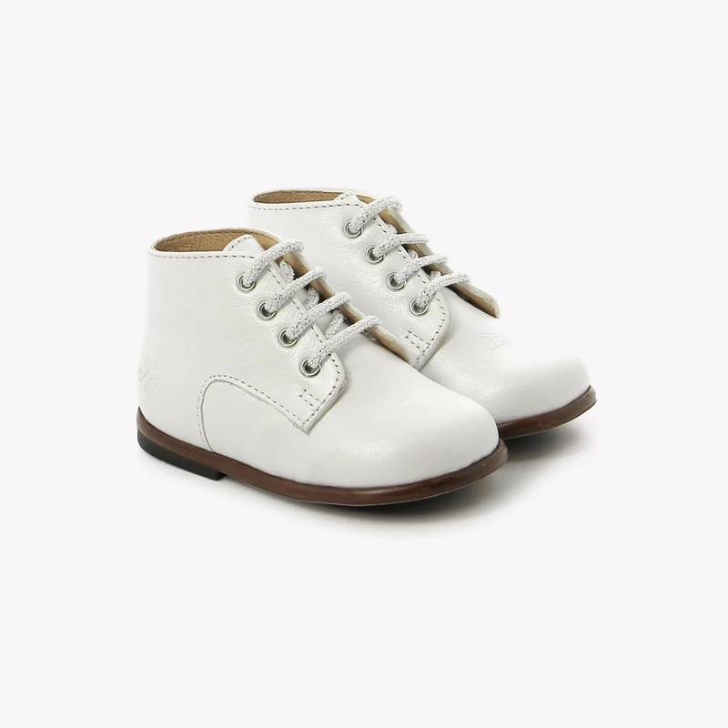 T&C 1 DERBY - NAPPA GRAINE - BLANC NACRE