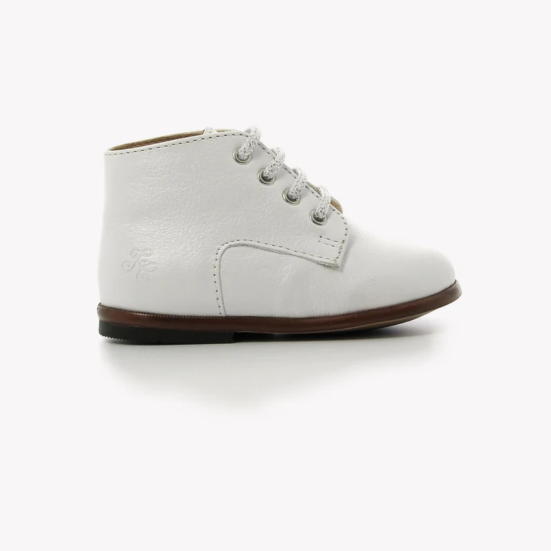 T&C 1 DERBY - NAPPA GRAINE - BLANC NACRE