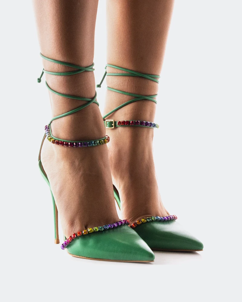 Matina Green Leather